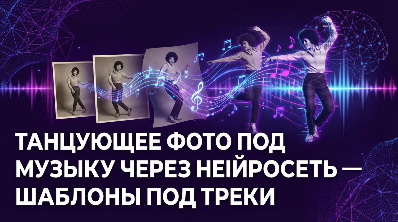 Танцующее фото под музыку через нейросеть — шаблоны танцев под треки