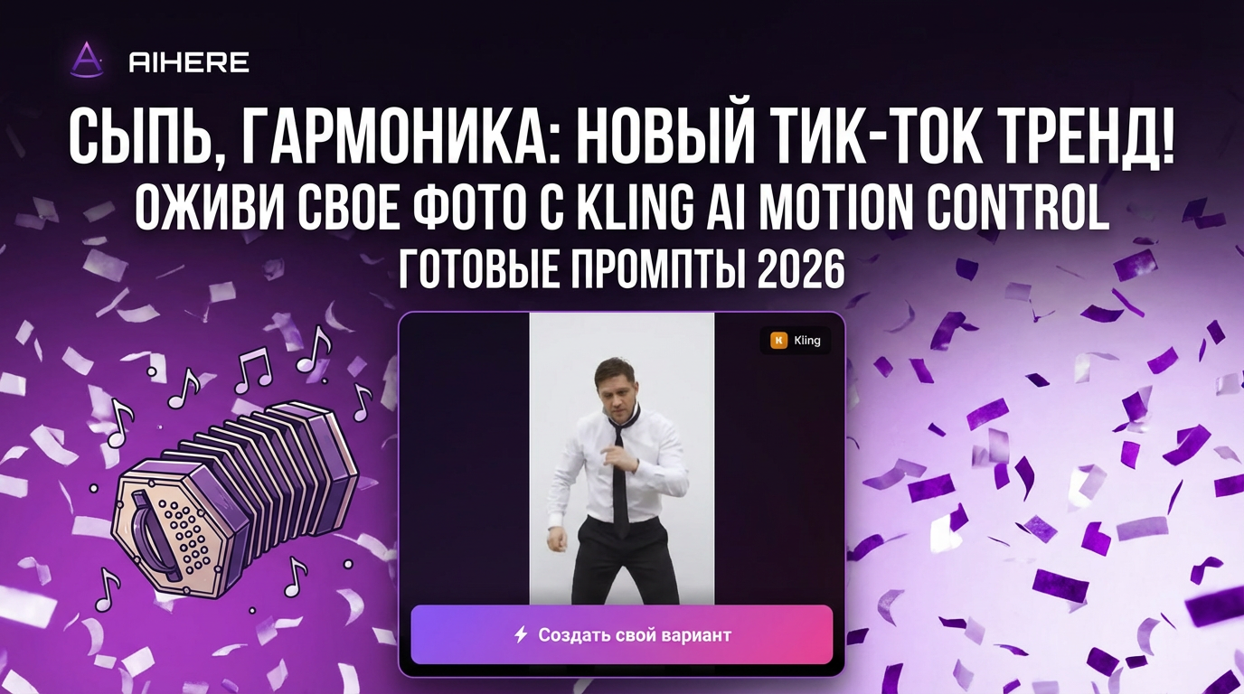 Тренд «Сыпь, гармоника!» СДП — оживи фото под вирусный хит нейросети
